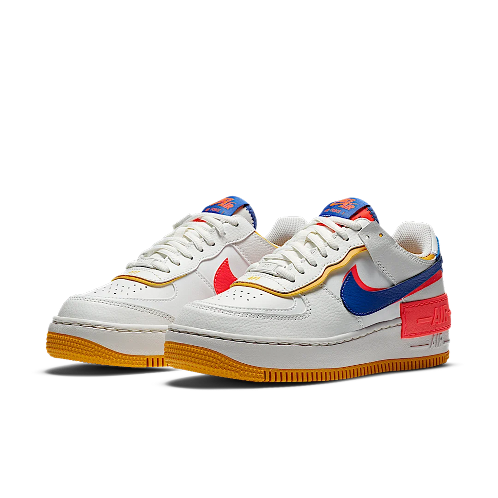 Nike Air Force 1 Low Shadow White Flash Crimson Astronomy Blue