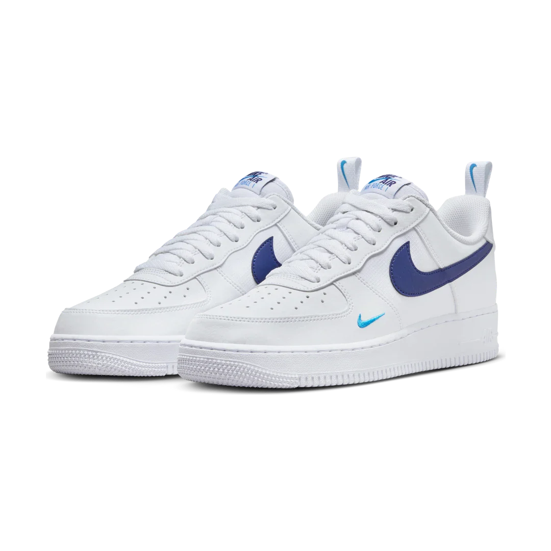 Nike Air Force 1 Low White Light Photo Blue Deep Royal Blue