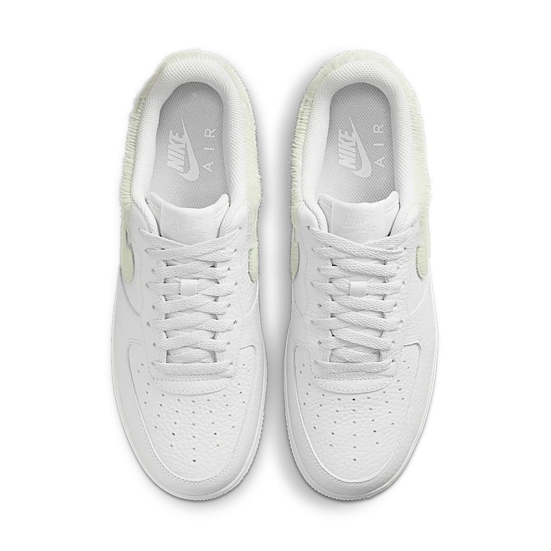 Nike Air Force 1 Low White Pony Hair Heel