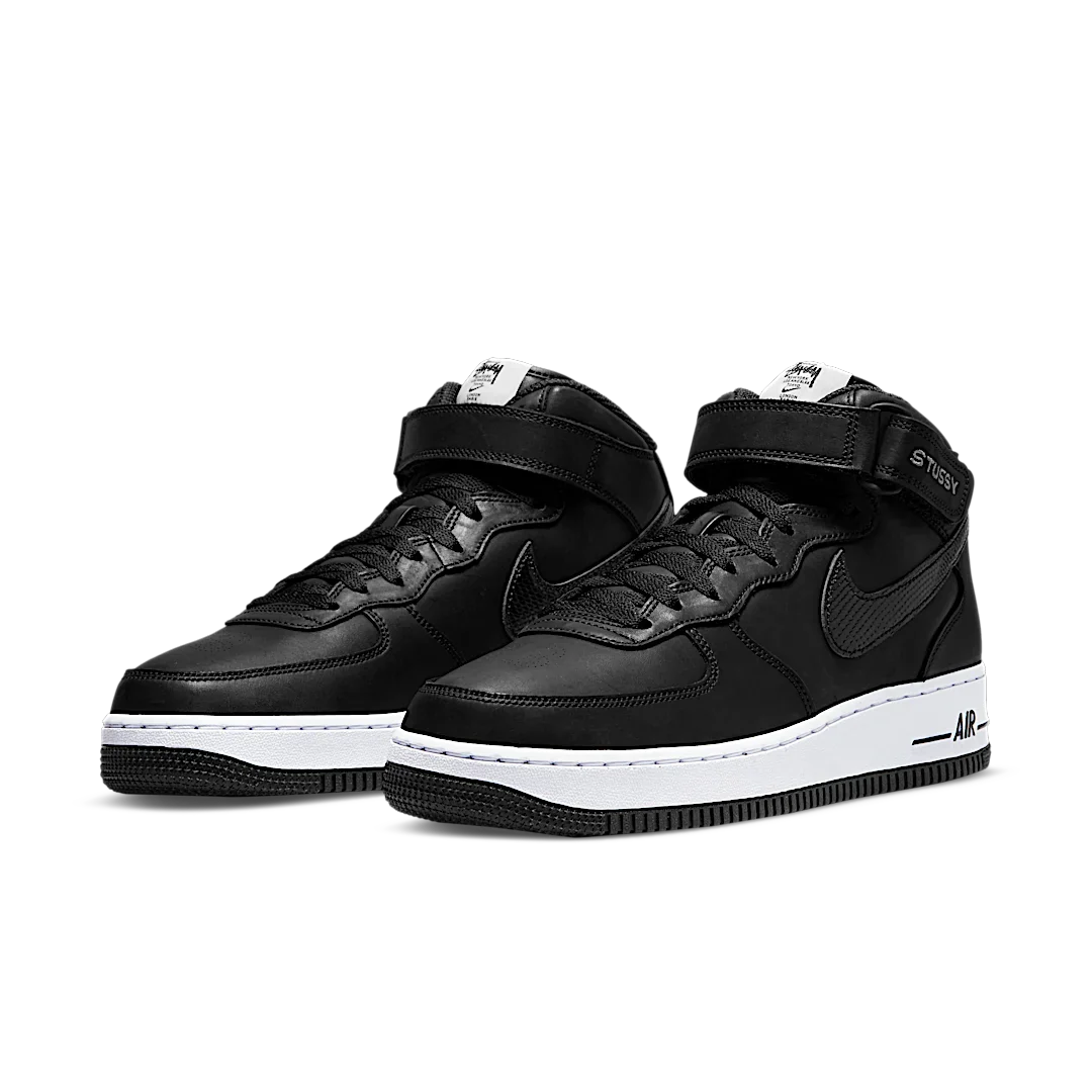 Nike Air Force 1 Mid Stussy Black White