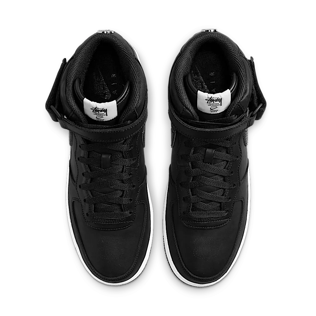 Nike Air Force 1 Mid Stussy Black White