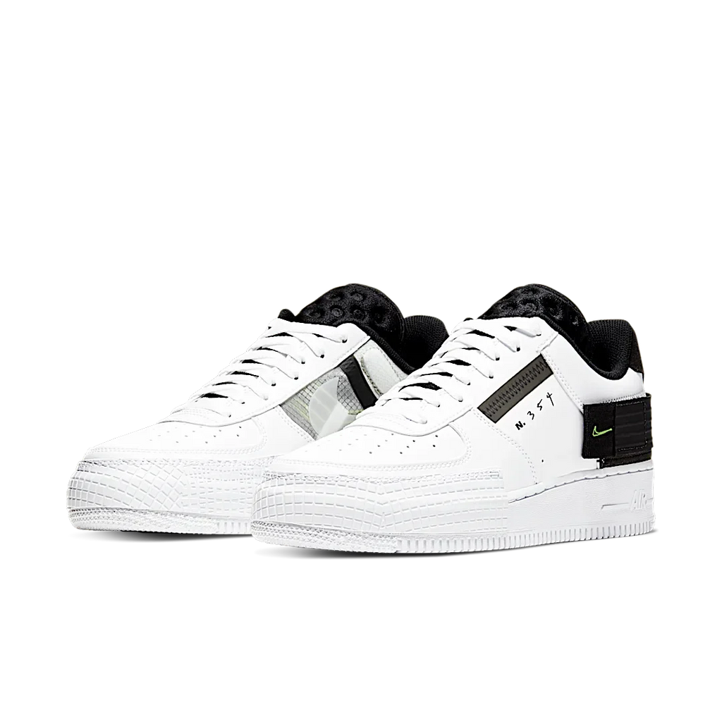 Nike Air Force 1 Type White Black Volt