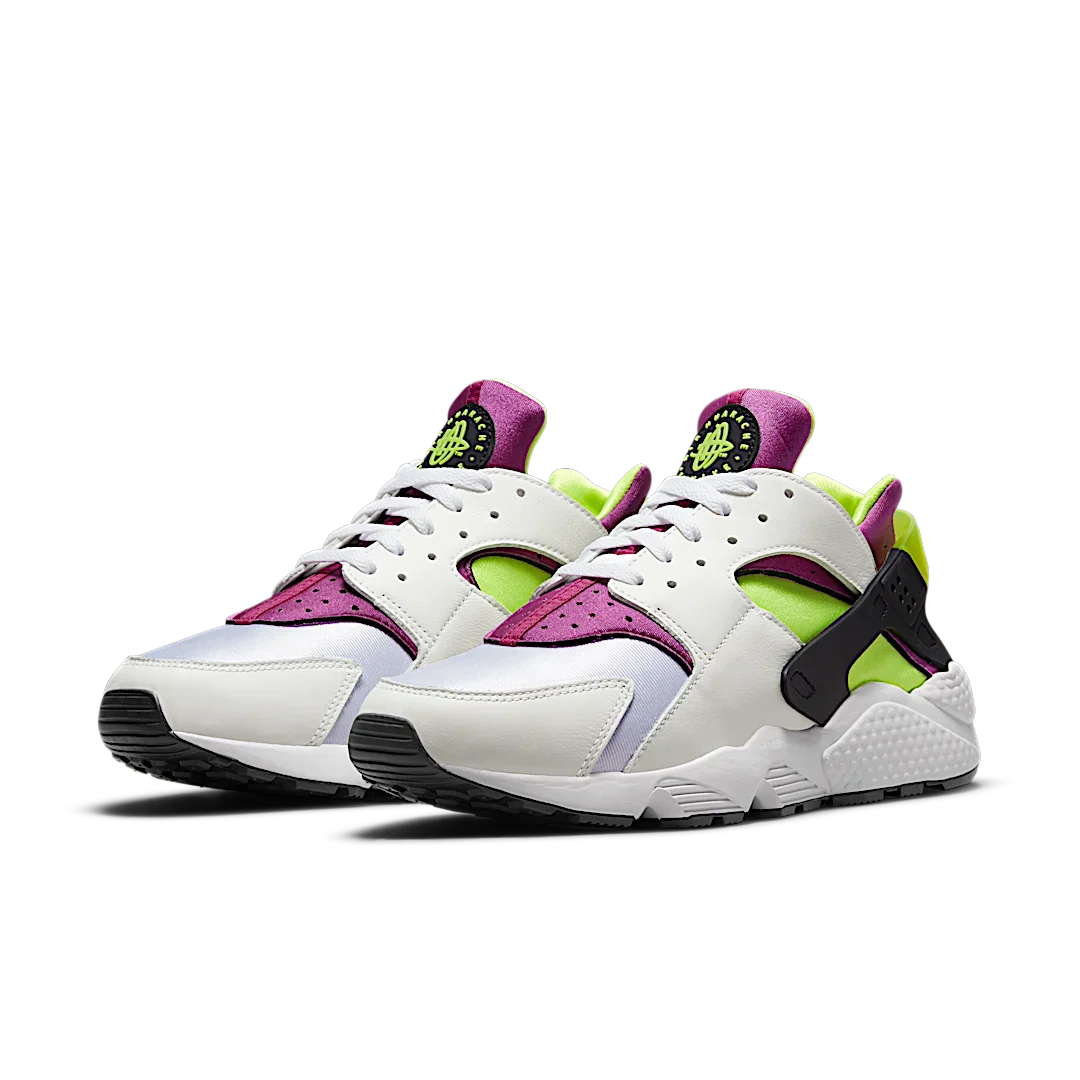 Nike Air Huarache Run Neon Yellow Magenta (2021)