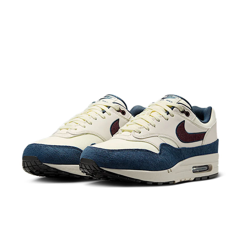 Nike Air Max 1 Coconut Milk Burgundy Crush Navy