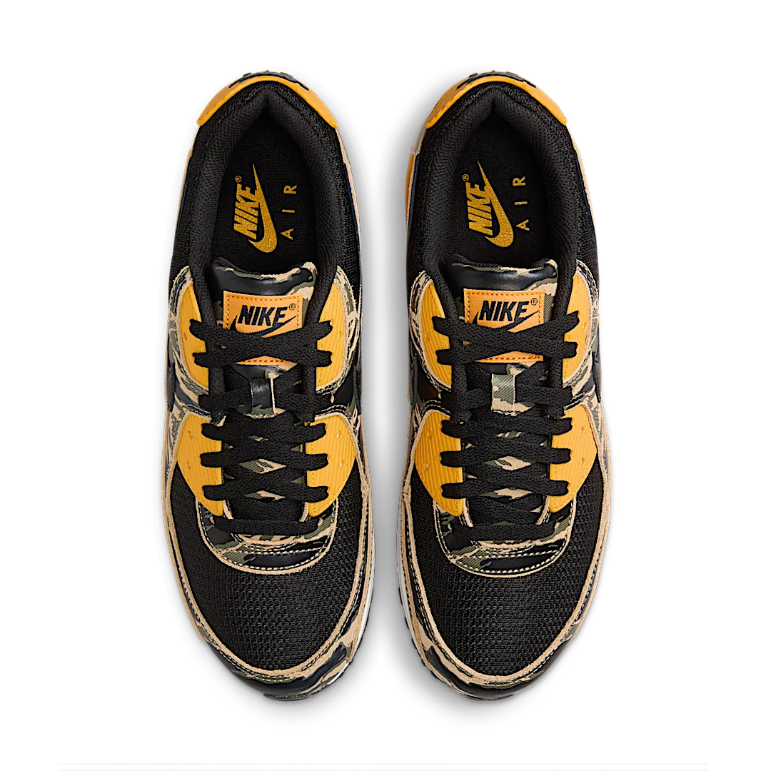 Nike Air Max 90 Premium Black University Gold Camo