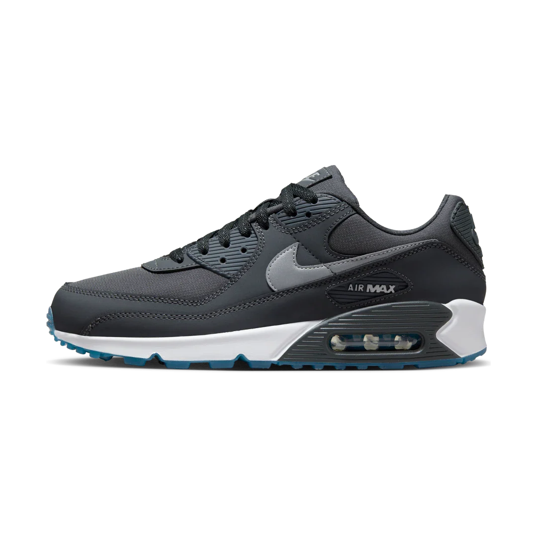 Nike Air Max 90 Reflective Swoosh Anthracite Industrial Blue
