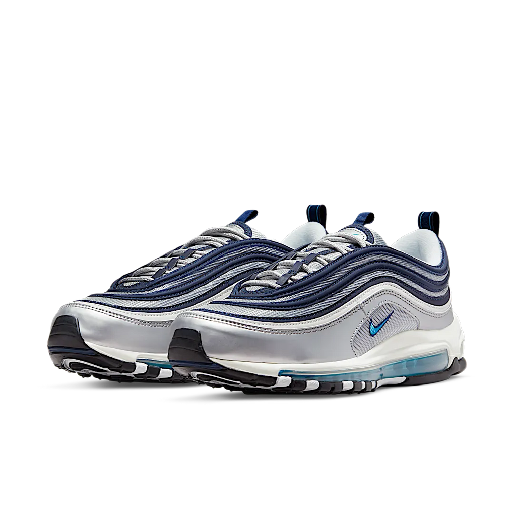 Nike Air Max 97 Metallic Silver Chlorine Blue