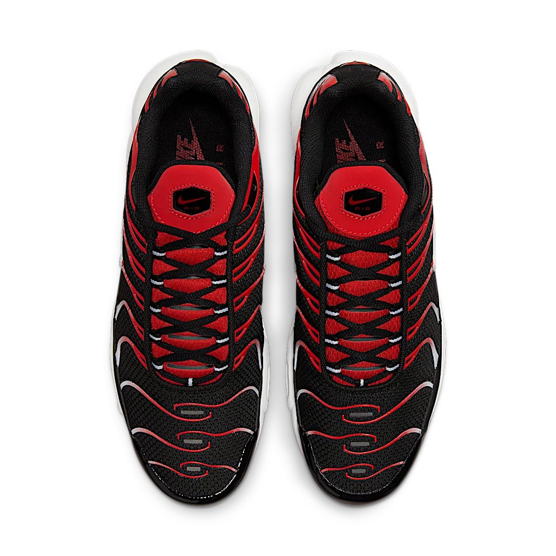 Nike Air Max Plus Black White University Red