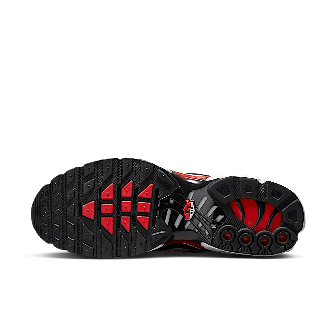 Nike Air Max Plus Black White University Red