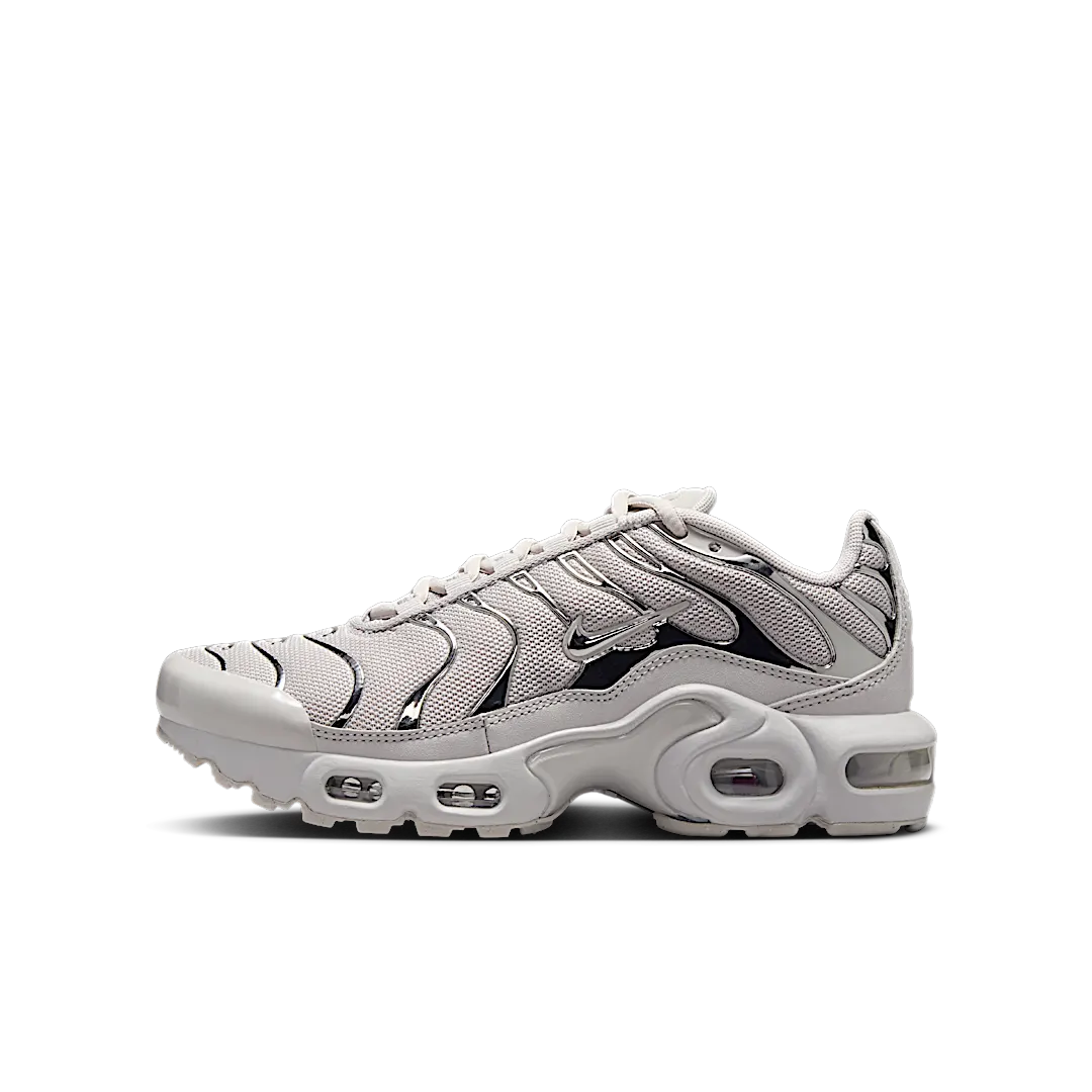 Nike Air Max Plus Light Iron Ore Gym Red Smoke Grey Metallic Silver