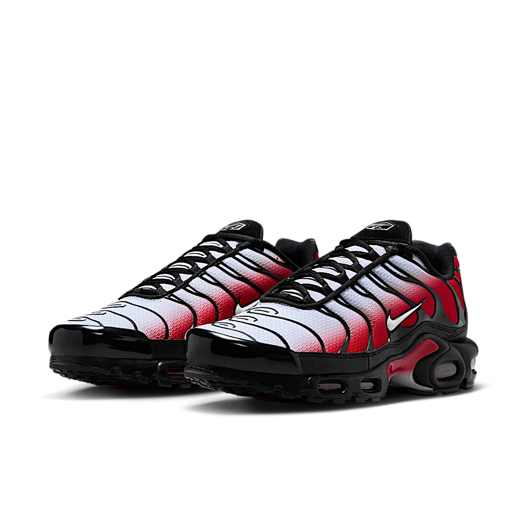 Nike Air Max Plus Pure Platinum University Red Black White