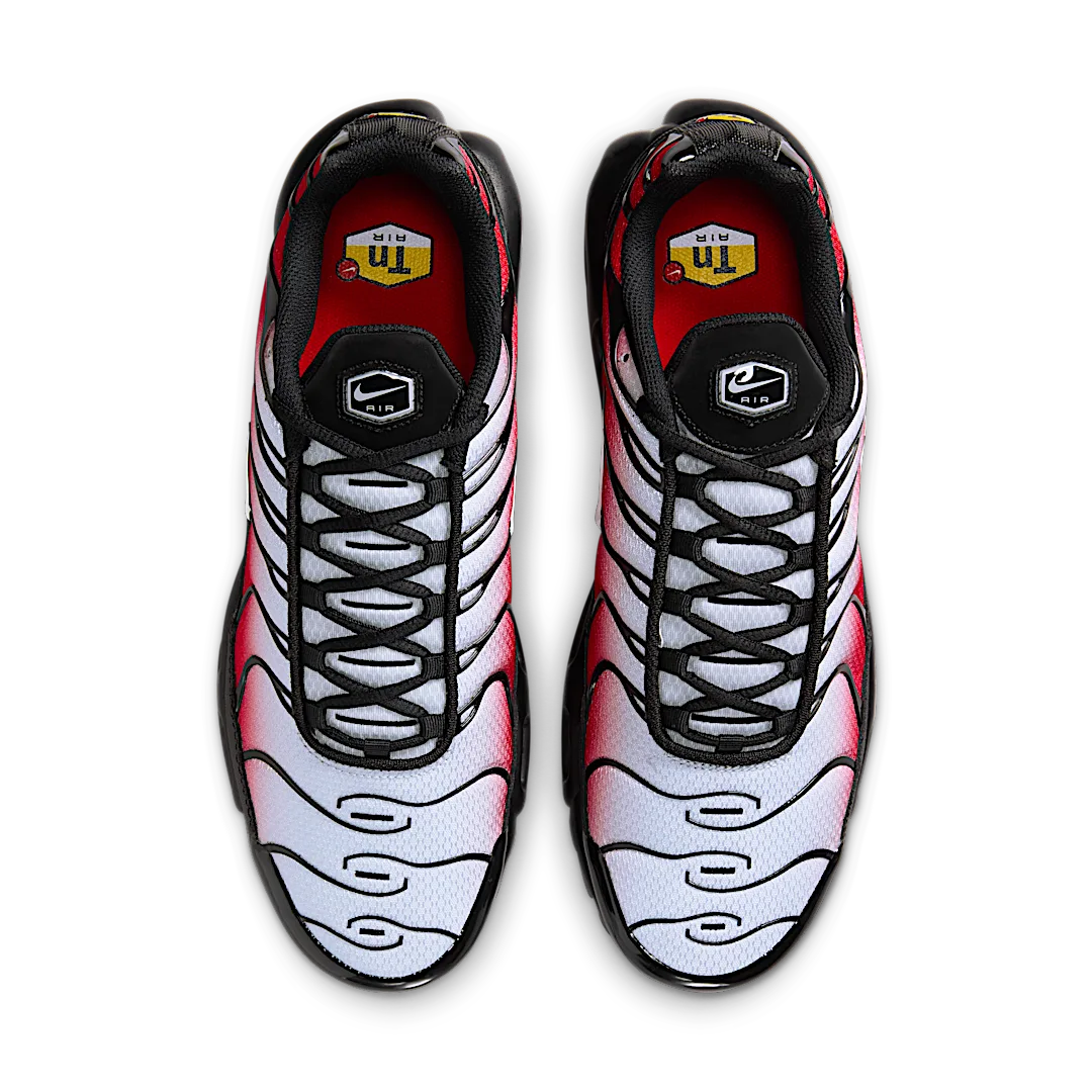 Nike Air Max Plus Pure Platinum University Red Black White