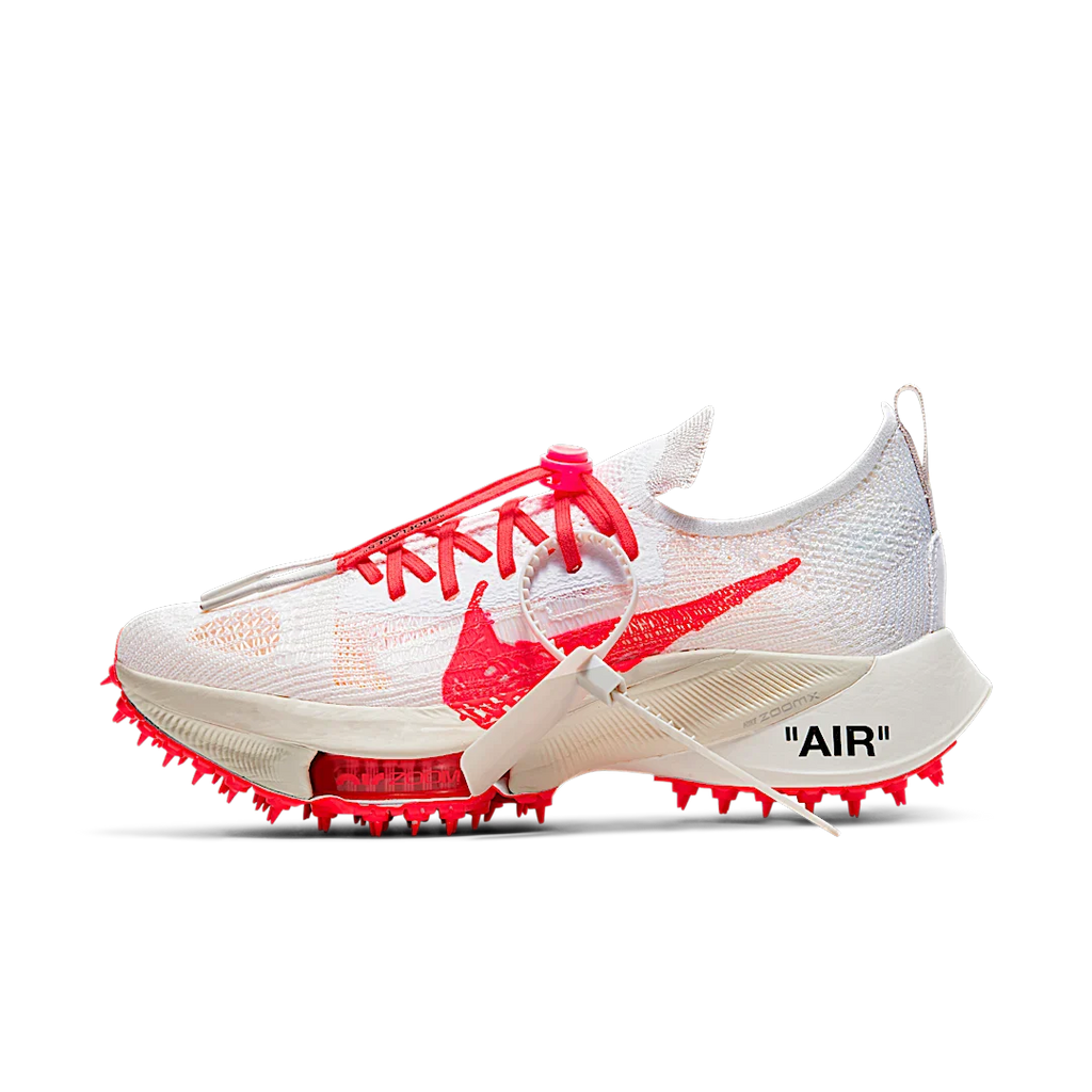 Nike Air Zoom Tempo Next% Flyknit Off White White Solar Red