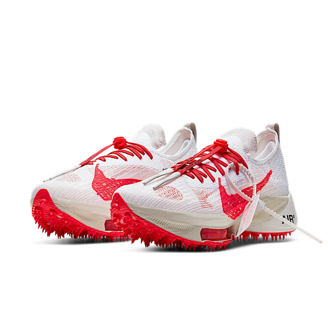 Nike Air Zoom Tempo Next% Flyknit Off White White Solar Red