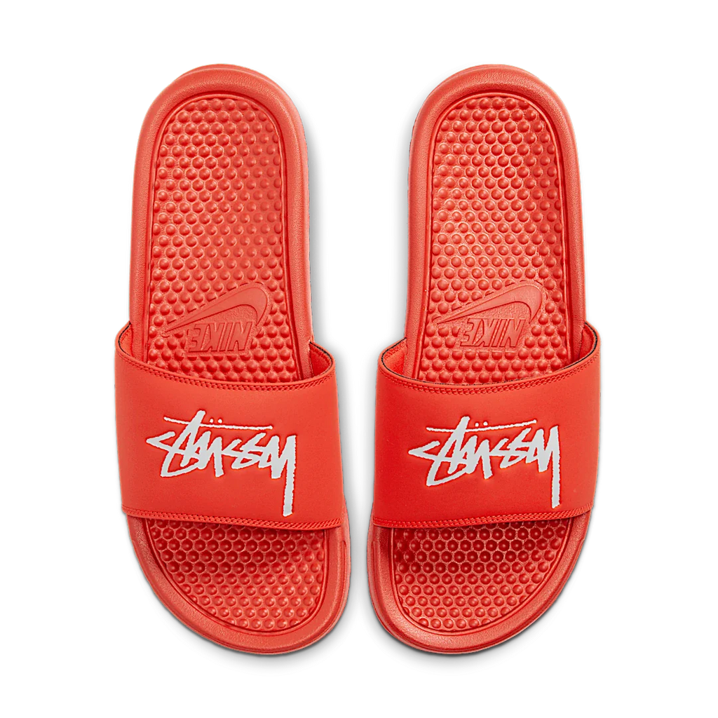 Nike Benassi Stussy Habanero Red