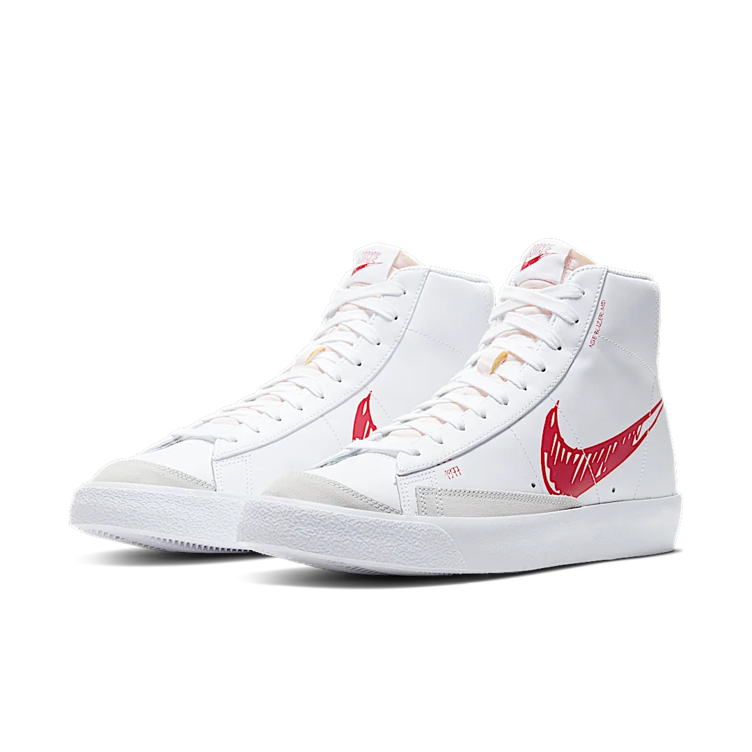 Nike Blazer Mid 77 Sketch White Red