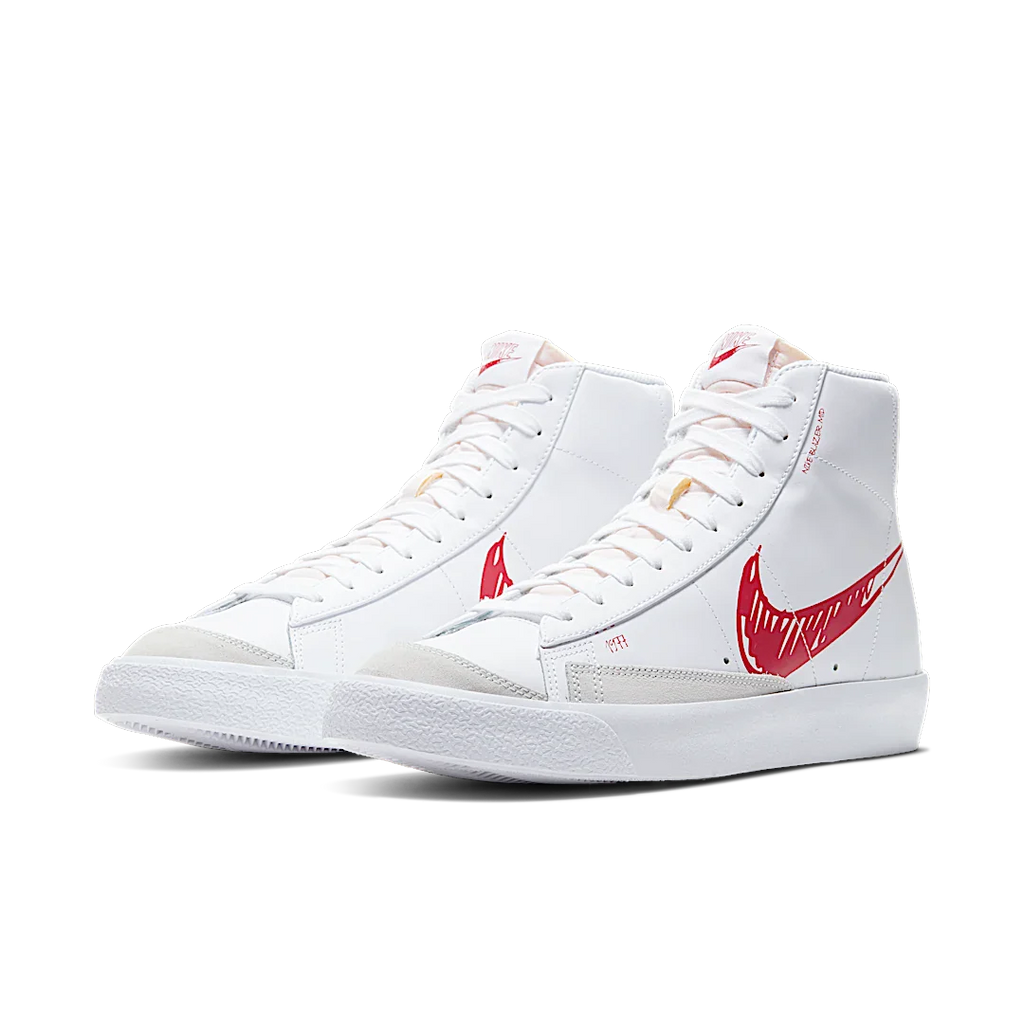 Nike Blazer Mid 77 Sketch White Red