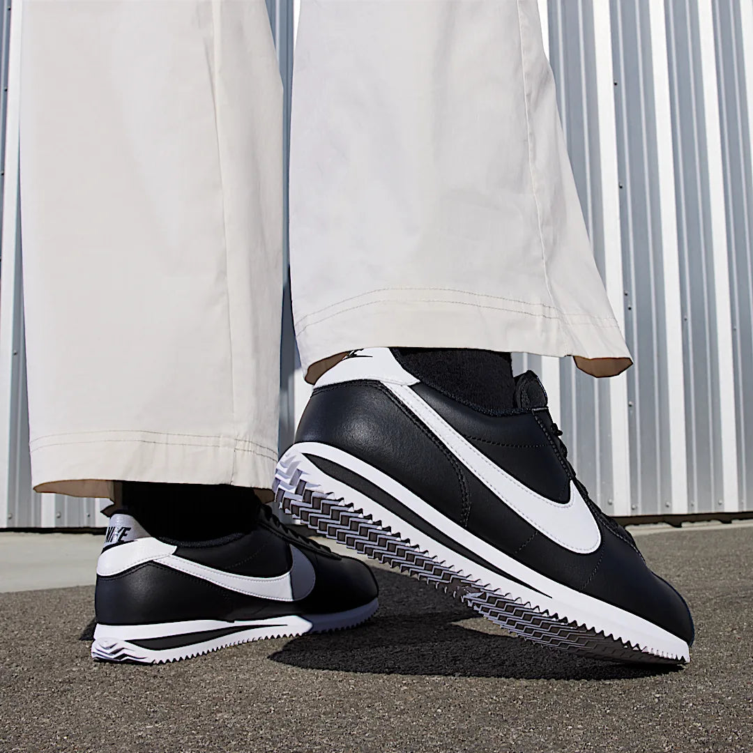 Nike Cortez Leather Black White