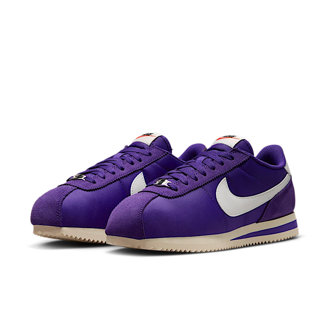 Nike Cortez Textile Field Purple Alabaster Safety Orange Summit White