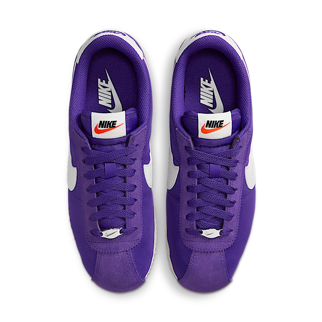 Nike Cortez Textile Field Purple Alabaster Safety Orange Summit White