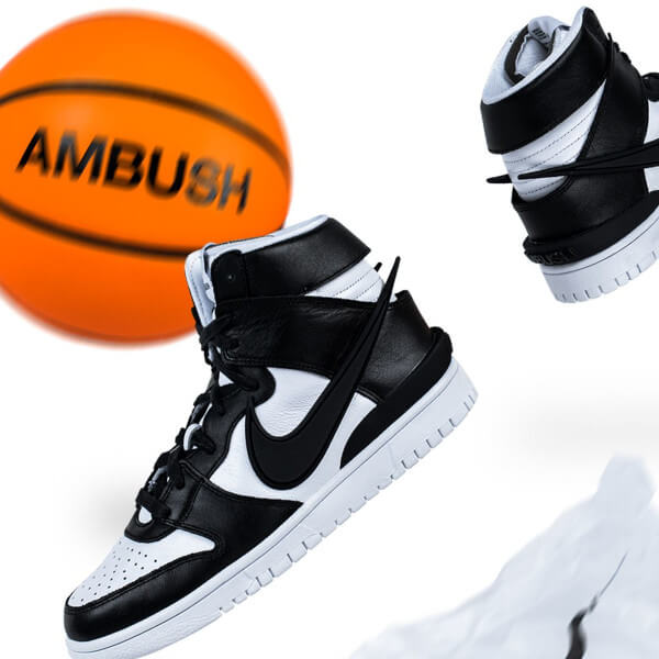 Nike Dunk High AMBUSH Black White