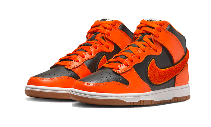 Nike Dunk High Retro Chenille Swoosh Safety Orange