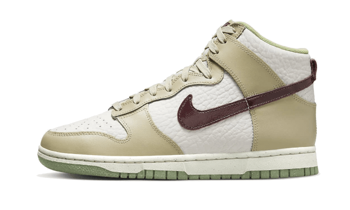 Nike Dunk High Tumbled Tan White Brown