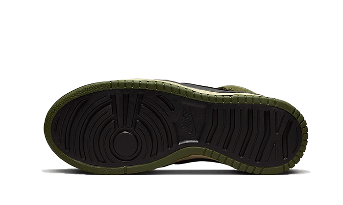 Nike Dunk High Up Medium Olive Black Velvet Brown Wolf Grey