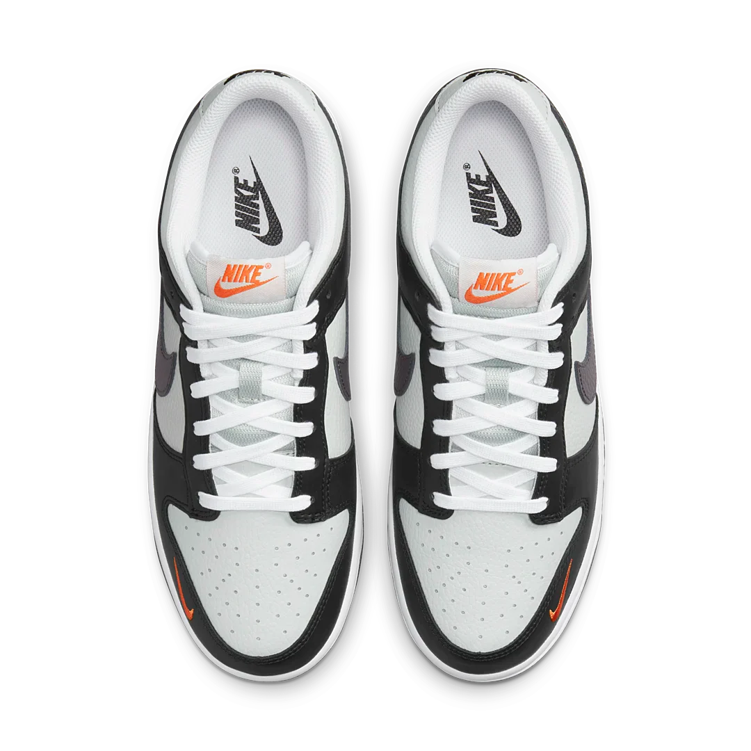 Nike Dunk Low Black Total Orange Mini Swoosh