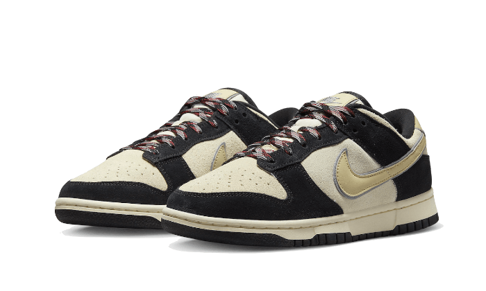 Nike Dunk Low LX Black Suede Team Gold