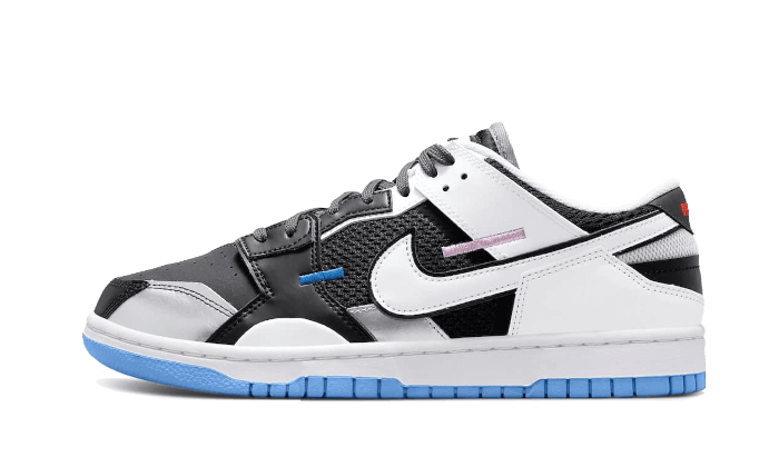 Nike Dunk Low Scrap Black Neutral Grey University Blue White