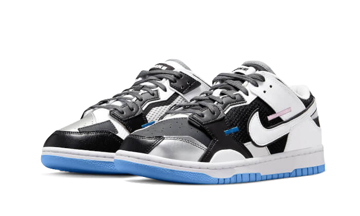 Nike Dunk Low Scrap Black Neutral Grey University Blue White