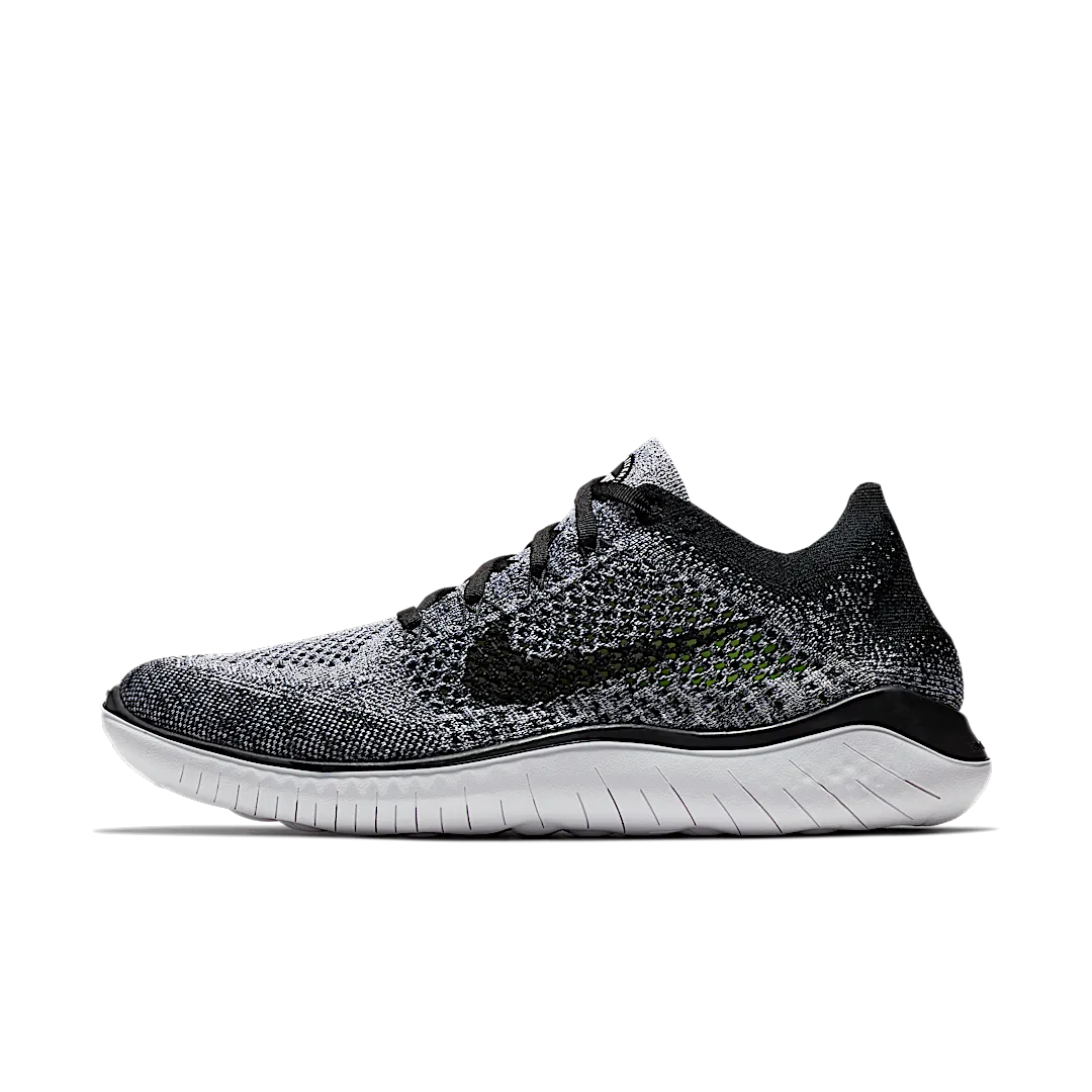 Nike Free RN Flyknit 2018 Black White Ombre