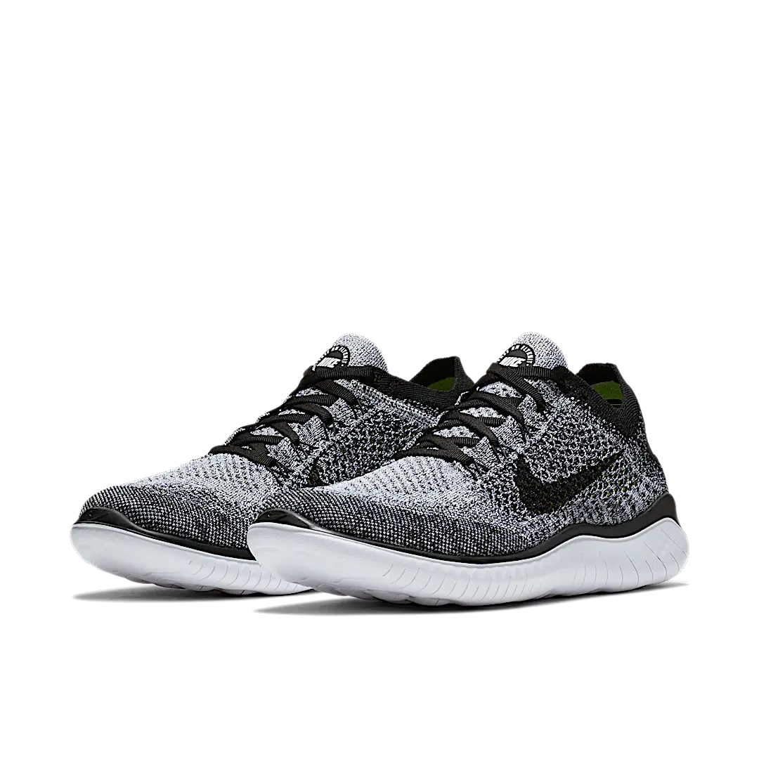 Nike Free RN Flyknit 2018 Black White Ombre