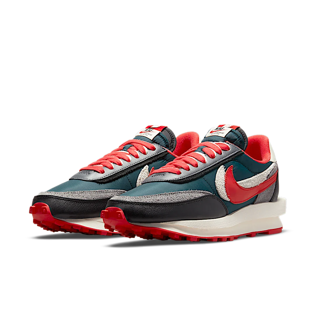 Nike LD Waffle sacai Undercover Midnight Spruce University Red