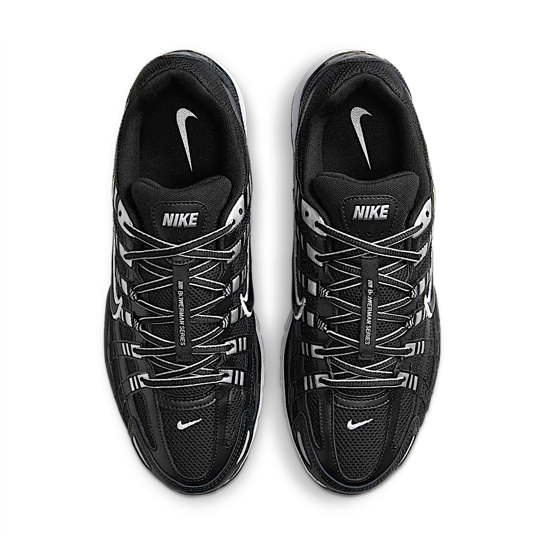Nike P-6000 Black White Metallic Silver