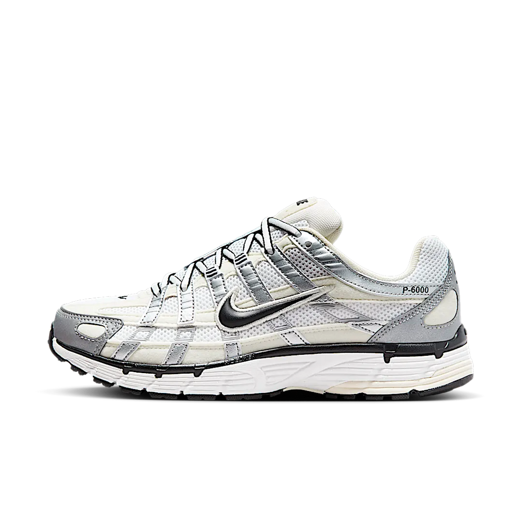 Nike P-6000 Coconut Milk Metallic Silver