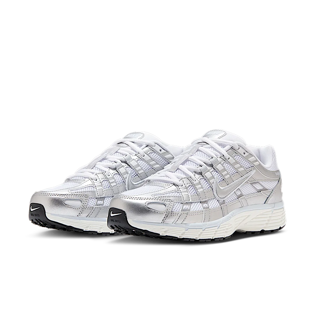 Nike P-6000 White Blue Tint Sail Metallic Silver