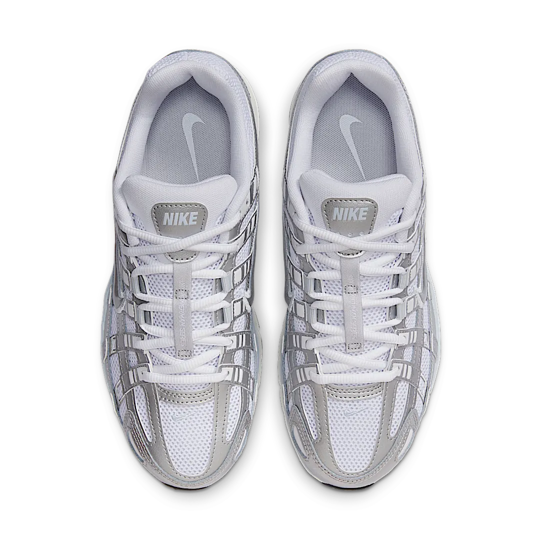 Nike P-6000 White Blue Tint Sail Metallic Silver