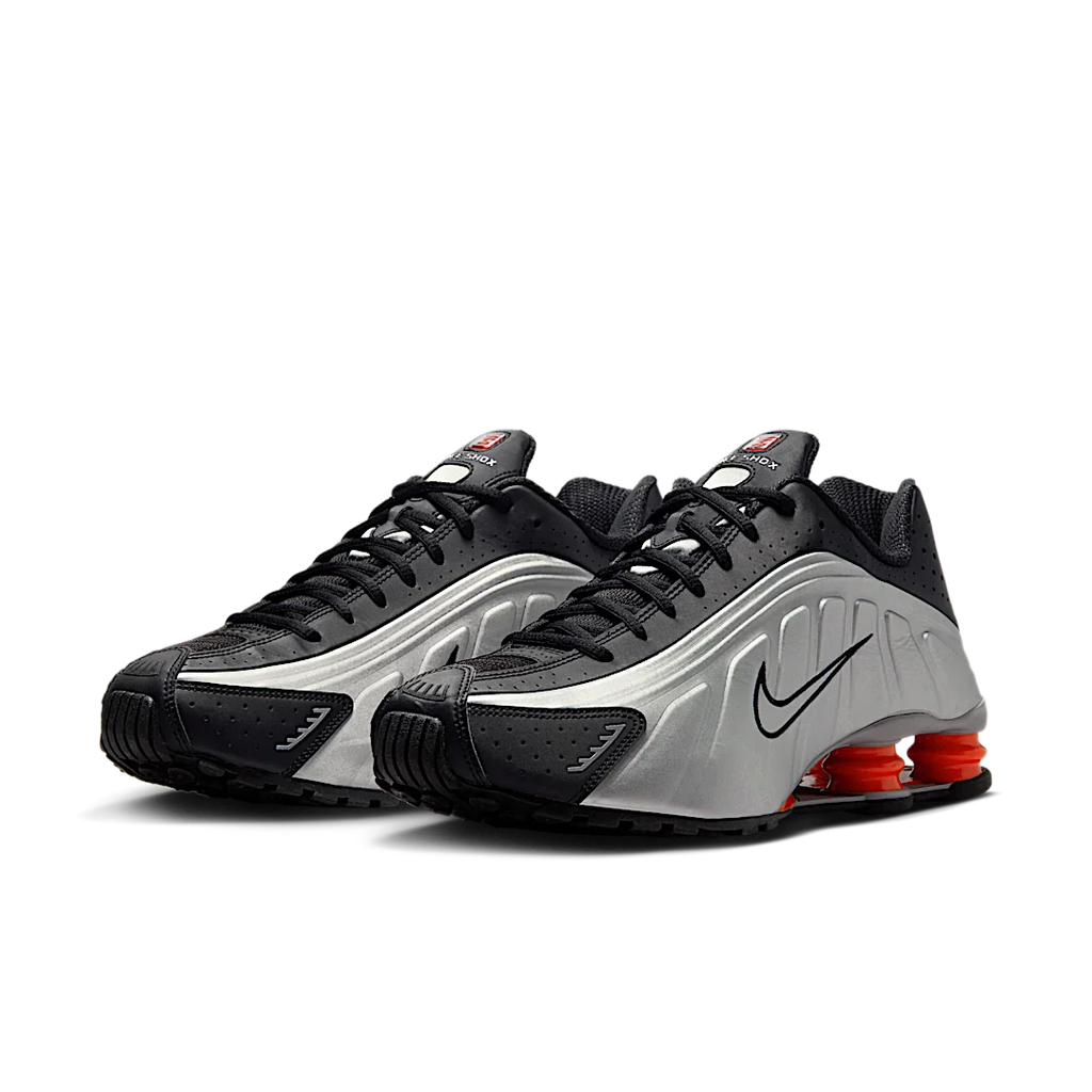 Nike Shox R4 Black Metallic Silver (2025)