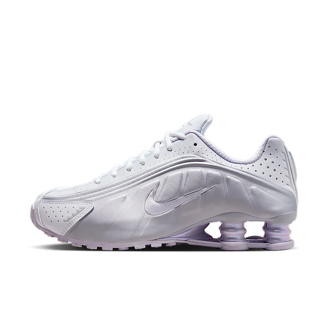 Nike Shox R4 White Metallic Platinum Barely Grape