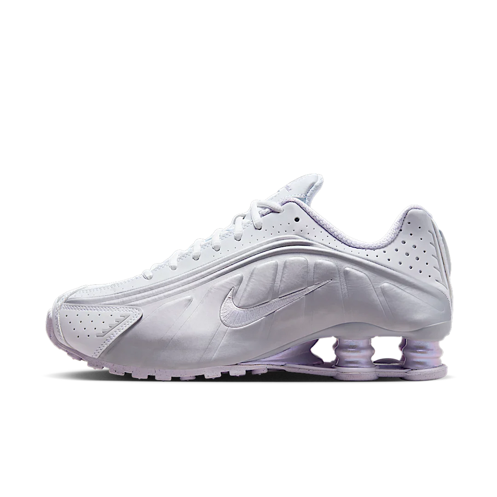 Nike Shox R4 White Metallic Platinum Barely Grape