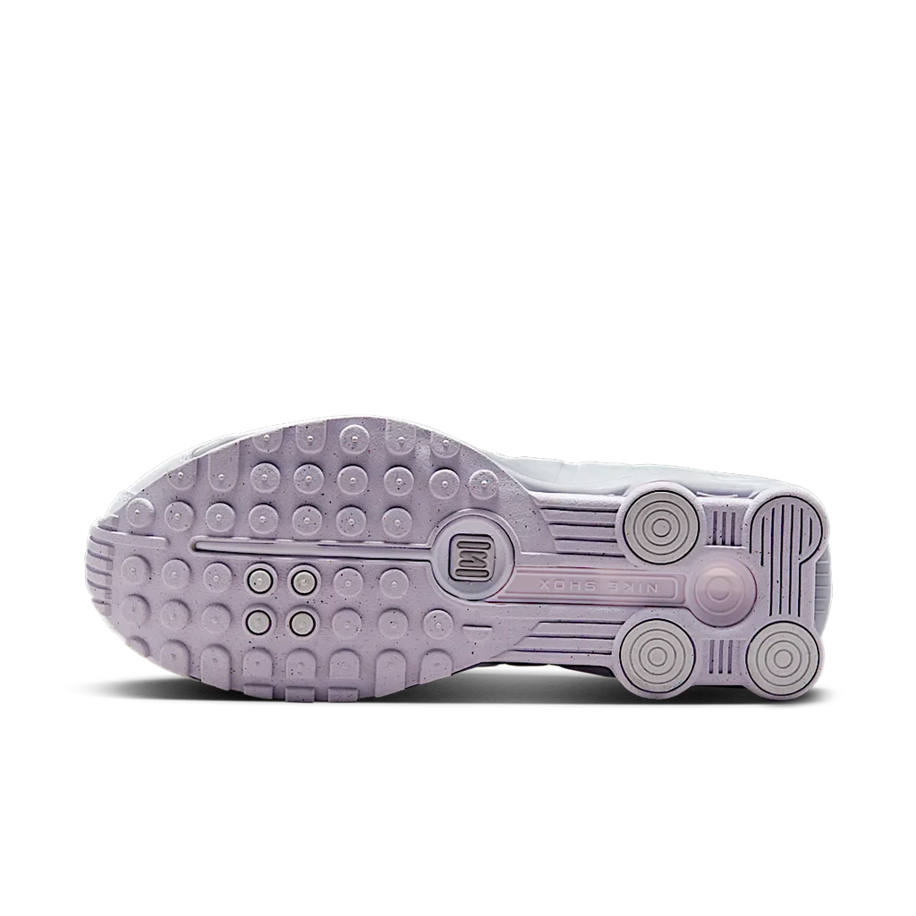 Nike Shox R4 White Metallic Platinum Barely Grape