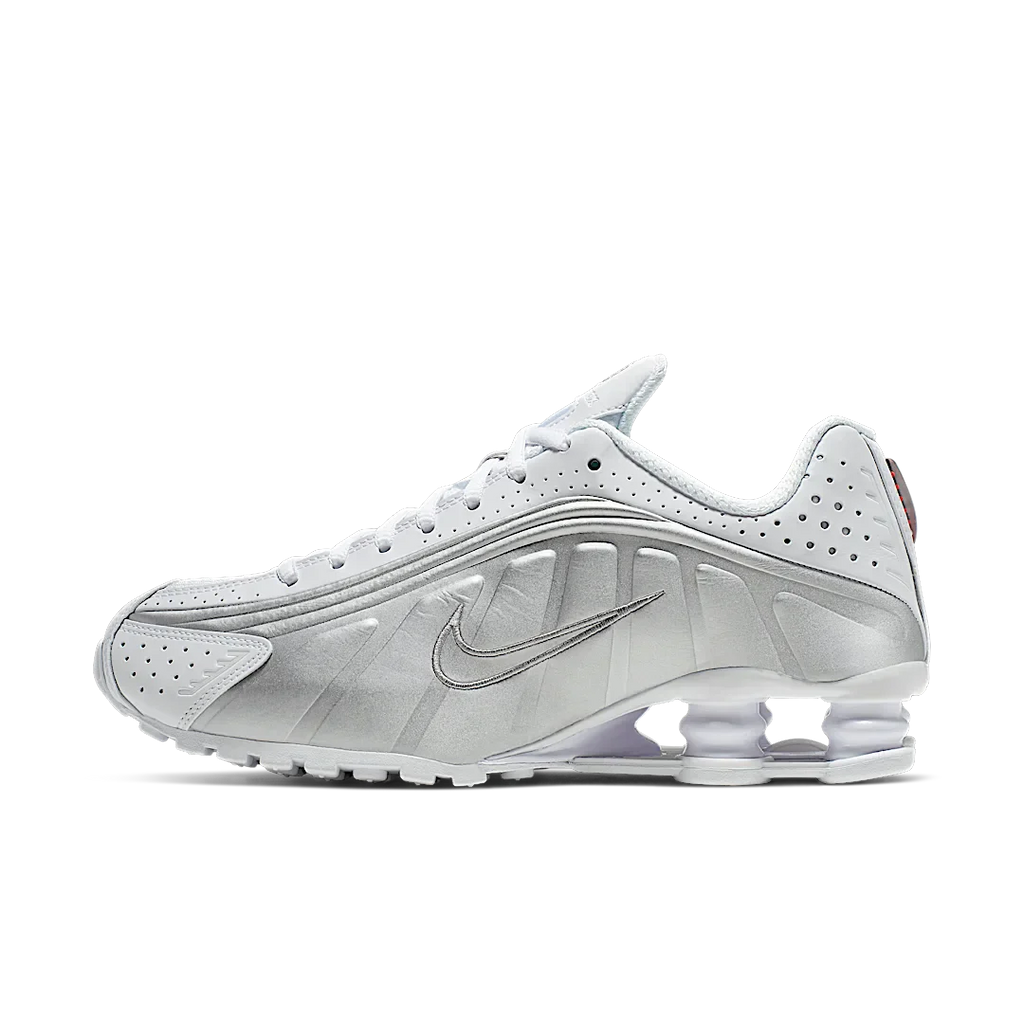 Nike Shox R4 White Metallic Silver