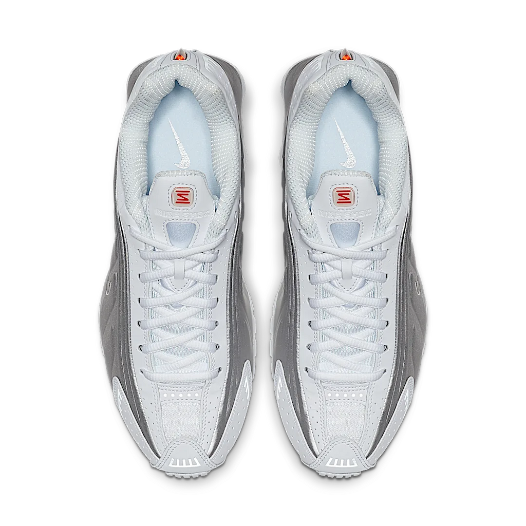 Nike Shox R4 White Metallic Silver