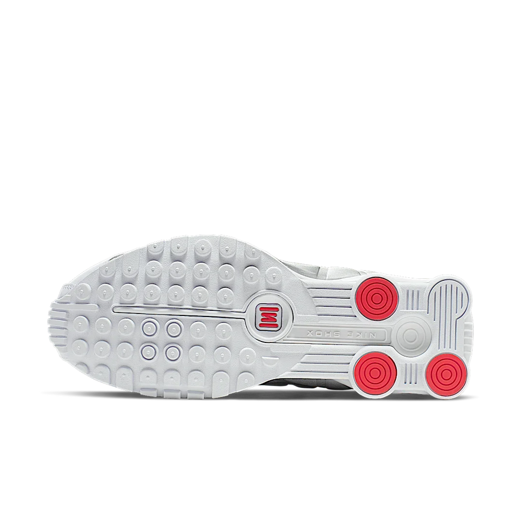 Nike Shox R4 White Metallic Silver