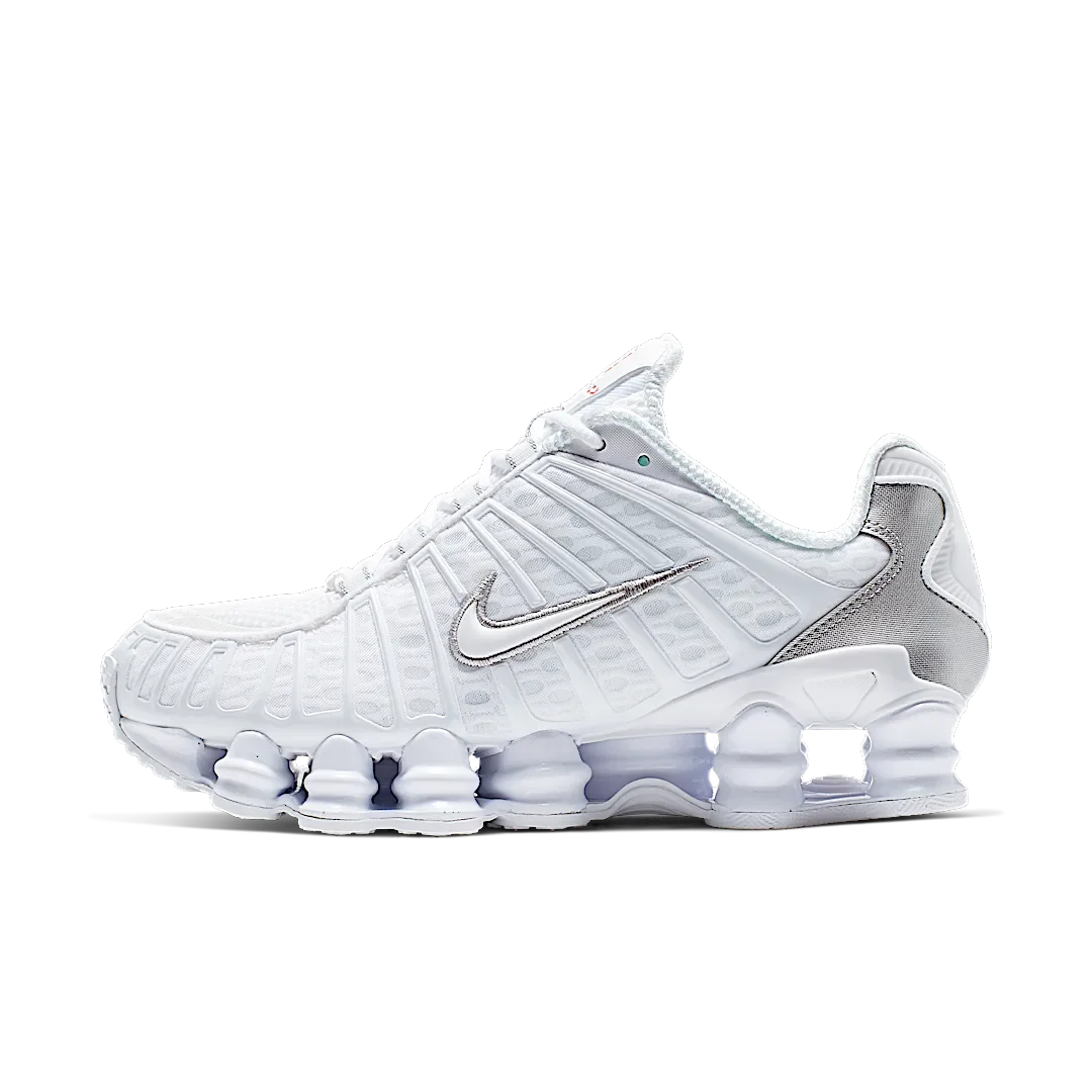 Nike Shox TL White Metallic Silver Max Orange