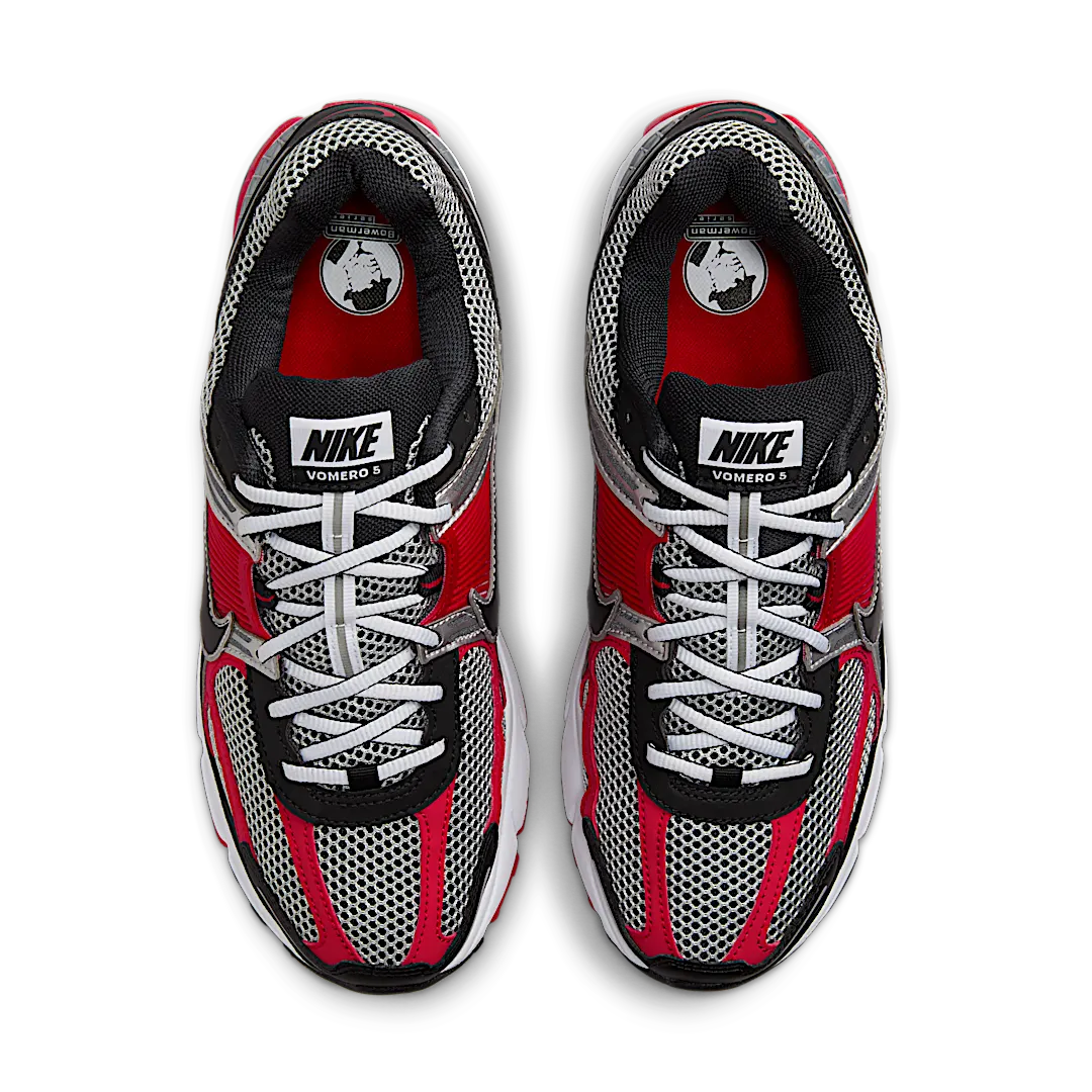 Nike Zoom Vomero 5 Metallic Silver University Red