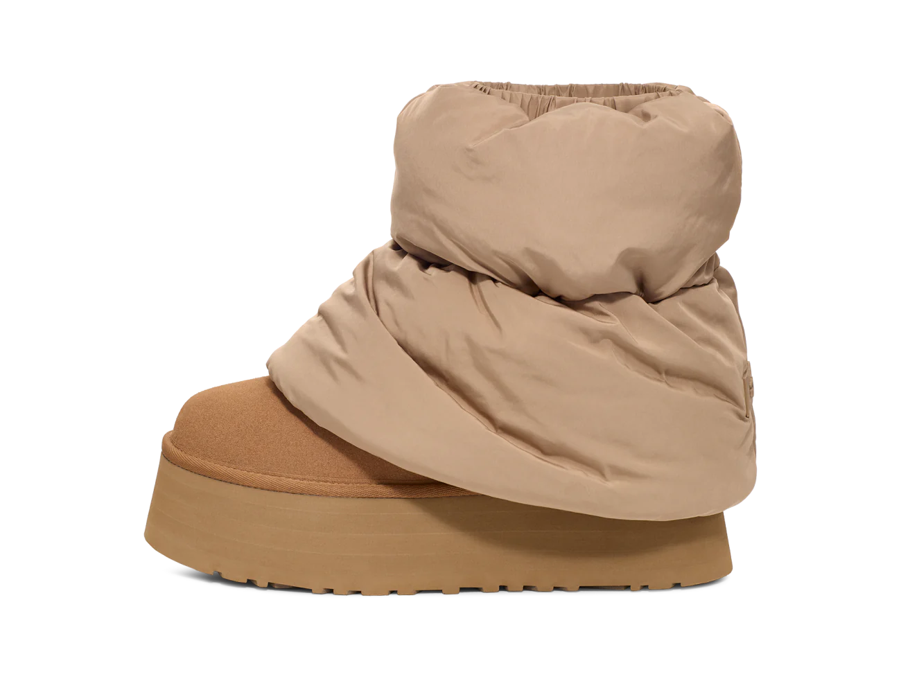 UGG Classic Mini Dipper Puffer Boot Amphora Chestnut