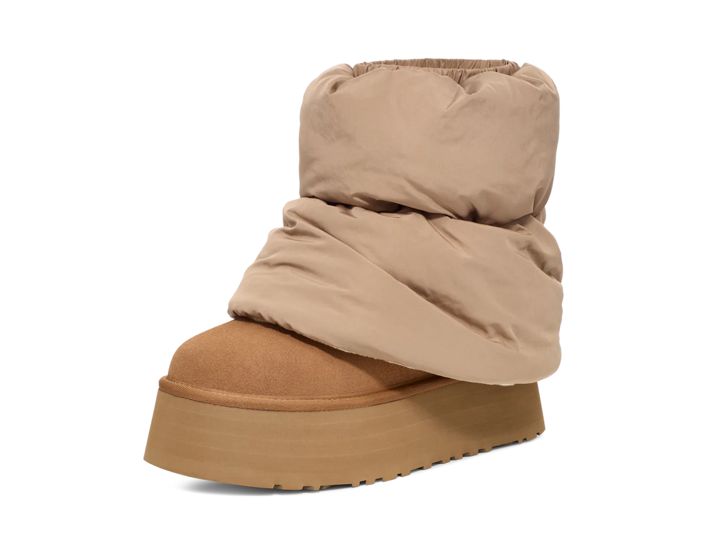 UGG Classic Mini Dipper Puffer Boot Amphora Chestnut